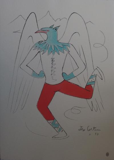 Jean COCTEAU - Le griffon - Lithographie signée 2