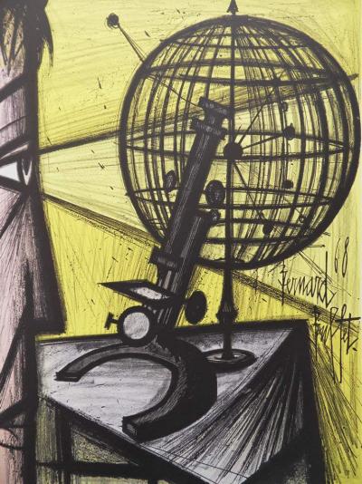 Bernard BUFFET - La Science / Le Microscope, 1969 - Lithographie 2