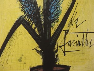 Bernard BUFFET - L’herbier - la Jacinthe, 1966, lithographie signée 2