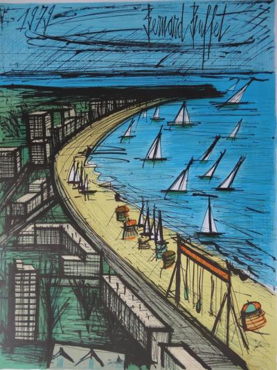 Bernard BUFFET - La Baule - Lithographie originale signée 2
