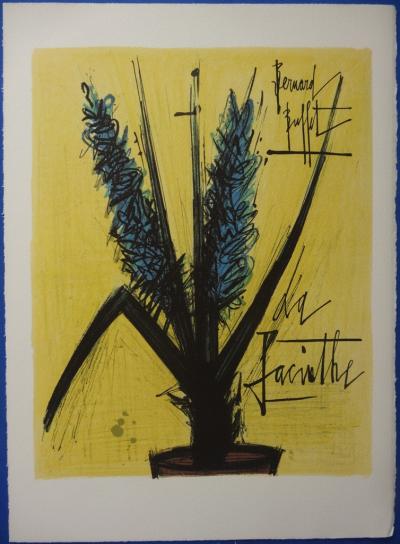 Bernard BUFFET - L’herbier - la Jacinthe, 1966, lithographie signée