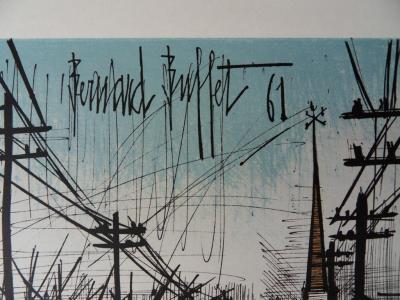 Bernard Buffet – Die Straße, 1962 – Signierte Lithografie 2