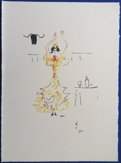 Jean COCTEAU : Carmen - Lithographie Signée 2