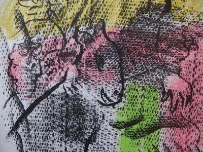 MarMarc CHAGALL : Couple à la chèvre - Lithographie originale 2