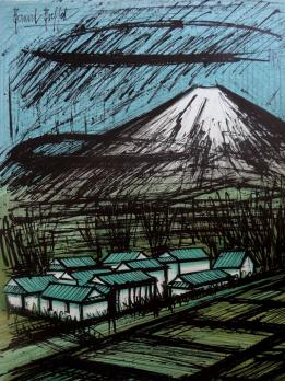 Bernard BUFFET - Le Mont Fuji, 1980, affiche lithographique 2
