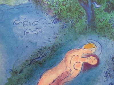 Marc CHAGALL - Daphnis & Chloé / Japon, Affiche lithographique 2