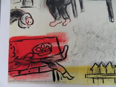 Marc CHAGALL - Le Cirque - Révolution, Affiche lithographique 2