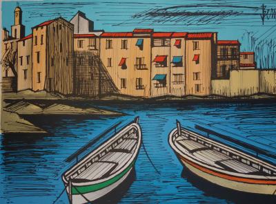 Bernard BUFFET - Saint-Tropez , Lithographie originale signée 2