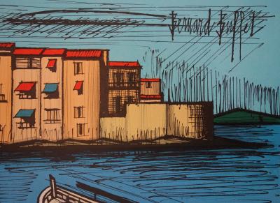 Bernard BUFFET - Saint-Tropez , Lithographie originale signée 2