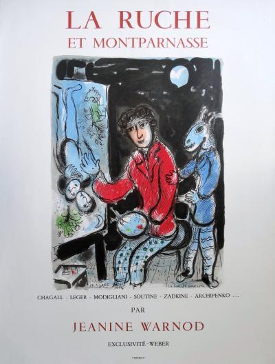 Marc CHAGALL - La Ruche et Montparnasse, 1978 - Affiche lithographique 2