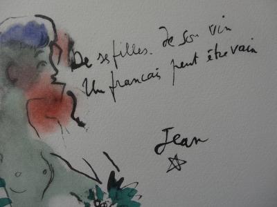 Jean COCTEAU : Ephèbe, Lithographie originale signée 2