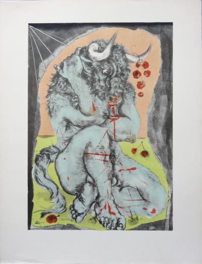 Pierre-Yves TREMOIS - Le Minotaure, Lithographie 2
