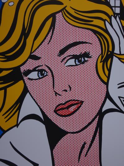 Roy Lichtenstein (d’après) : May be Girl - Sérigraphie 2