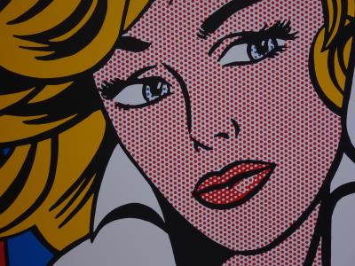 Roy Lichtenstein (d’après) : May be Girl - Sérigraphie 2