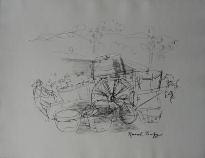 Raoul DUFY - Le charriot, Lithographie signée 2