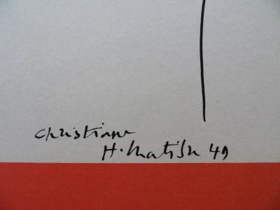 Henri MATISSE - Christiane - Danseuse, Affiche lithographique signée 2