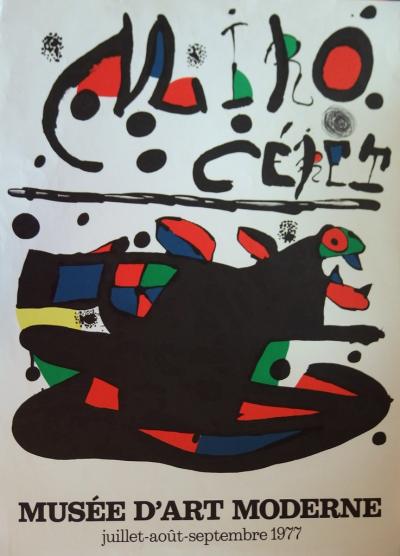 Joan Miro : Céret, animal imaginaire, Lithographie originale signée 2