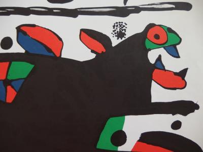 Joan Miro : Céret, animal imaginaire, Lithographie originale signée 2