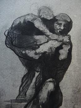 Auguste RODIN (d’après) - Amour, l’étreinte, 1897, Gravure 2