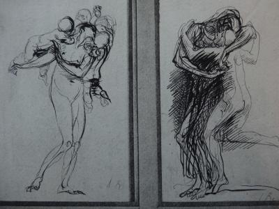 Auguste RODIN (d’après) Trois études mythologiques, 1897  Gravure sur papier Vélin 2