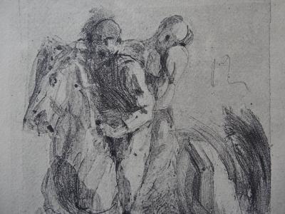 Auguste RODIN (after) - Dante and Pegasus, 1897, Engraving 2