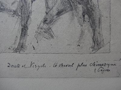 Auguste RODIN (after) - Dante and Pegasus, 1897, Engraving 2
