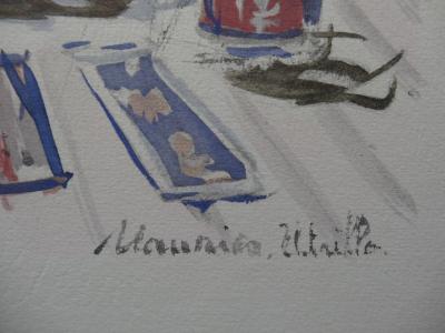 Maurice UTRILLO - Vin du 14 juillet - Lithographie signée 2