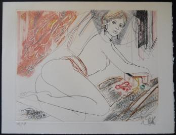 Jean-Baptiste VALADIÉ - L’avarice, gravure originale signée 2