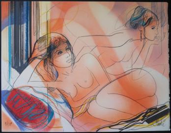 Jean-Baptiste VALADIÉ - La jalousie, lithographie 2