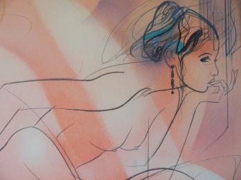Jean-Baptiste VALADIÉ - La jalousie, lithographie 2