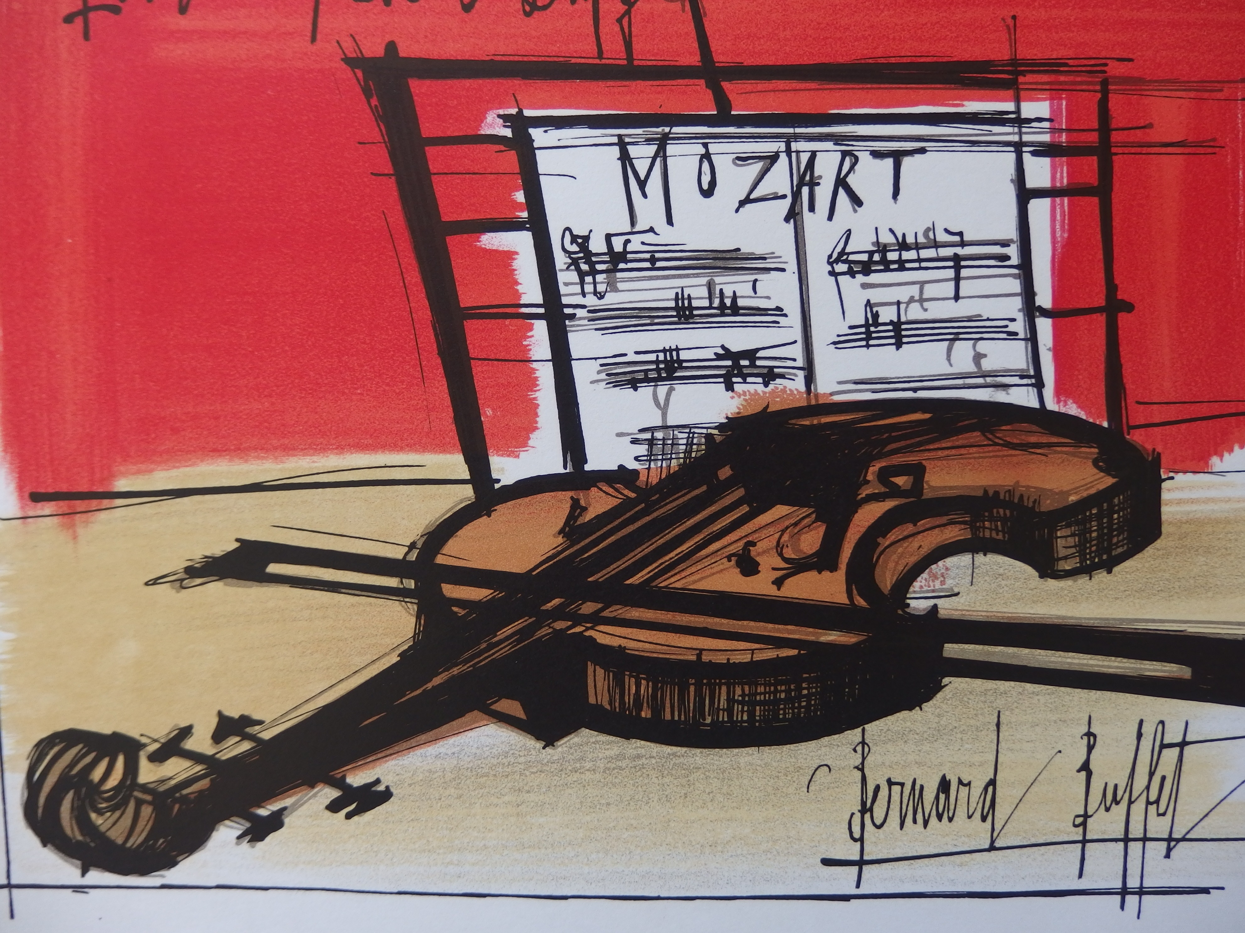 Trouver une lithographie signée Bernard Buffet