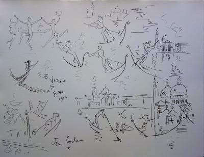 Jean COCTEAU - Venise, Lithographie signée 2