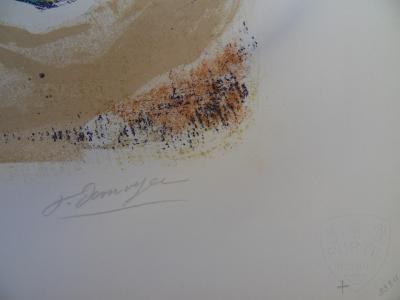 Francois DESNOYER - Scène de plage, Lithographie Signée 2
