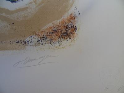 Francois DESNOYER - Scène de plage - Lithographie Signée 2
