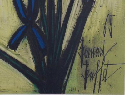 Bernard BUFFET : Les Iris, Lithographie originale Signée 2