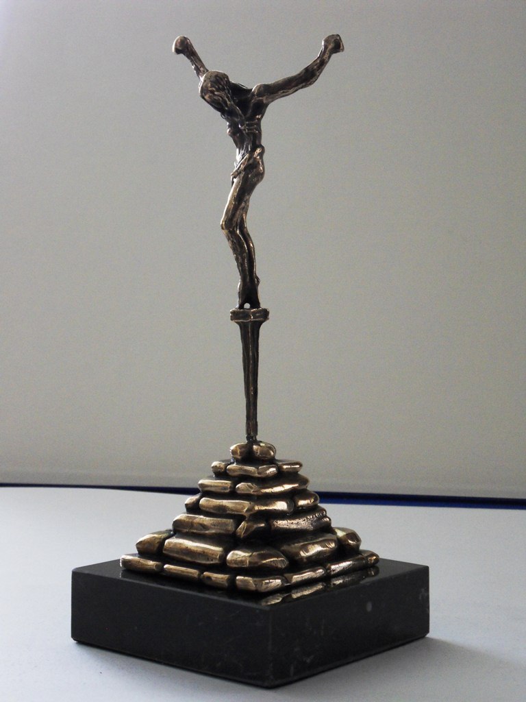 Salvador DALI "Le Christ de SaintJean de la Croix", sculpture en bronze Art Moderne Plazzart