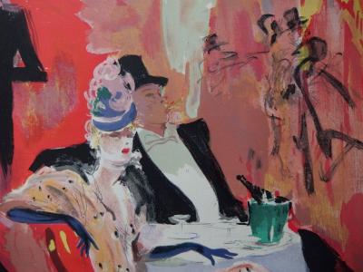 Jean-Gabriel DOMERGUE - On the way to Maxim's, Original signed lithograph 2