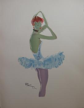 Jean-Gabriel DOMERGUE - Une danseuse, Lithographie 2