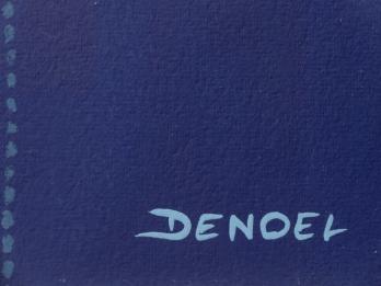 DENOEL - Vue du Lac Léman, Peinture signée 2