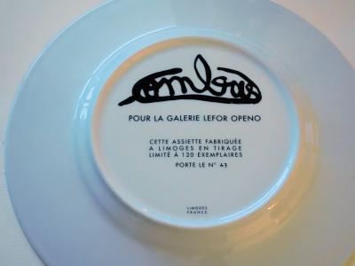 Robert COMBAS - Feu les Soldats - Sérigraphie signée sur Porcelaine 2