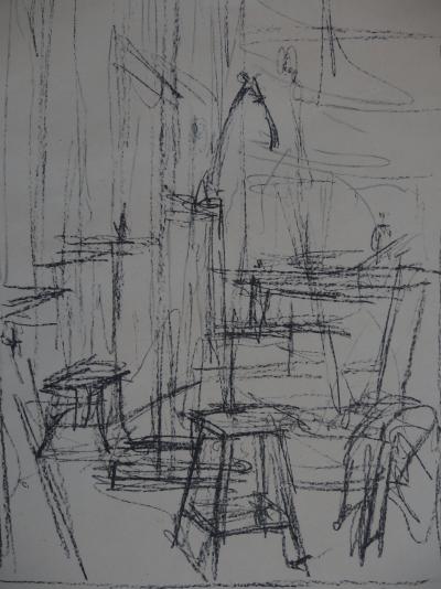 Alberto GIACOMETTI - L’atelier, Lithographie signée 2