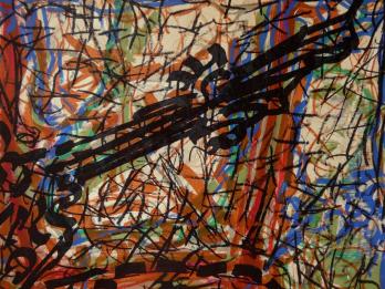 Jean-Paul RIOPELLE - Animal couché, Lithographie signée 2
