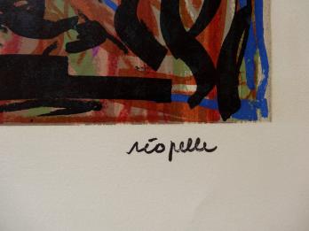 Jean-Paul RIOPELLE - Animal couché, Lithographie signée 2