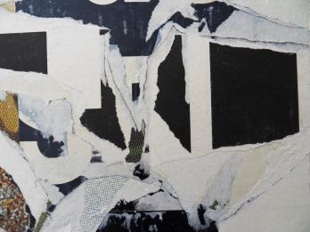 Jacques VILLEGLÉ - Lacération originale II, Collage signé 2