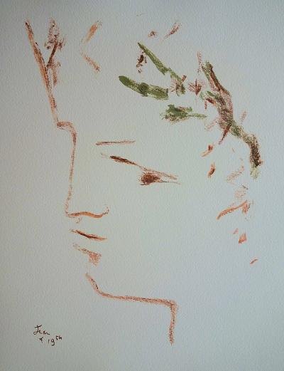 Jean COCTEAU : César, la couronne de lauriers - Lithographie signée 2