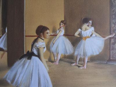 Edgar DEGAS (d’après) - Le cours de danse - Lithographie signée 2