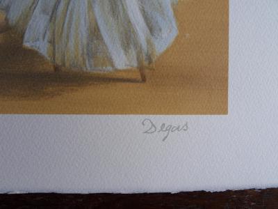 Edgar DEGAS (d’après) - Le cours de danse - Lithographie signée 2