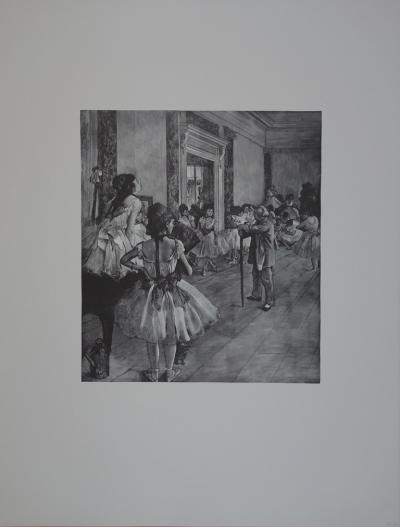 Edgar DEGAS (d’après) : La classe de Danse - Gravure originale 2