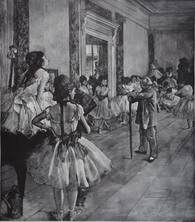 Edgar DEGAS (d’après) : La classe de Danse - Gravure originale 2