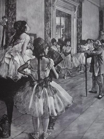 Edgar DEGAS (d’après) : La classe de Danse - Gravure originale 2